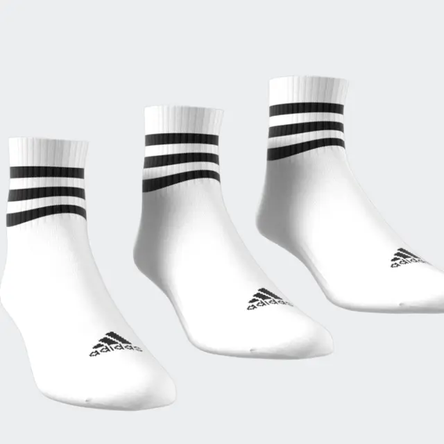 adidas Sportswear Adult Cushioned Mid 3 Pair Socks Άσπρο HT3456 (adidas Sportswear) - XLarge
