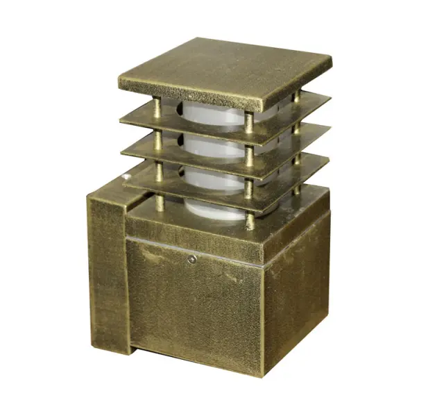 ΑΠΛΙΚΑ ΑΛΟΥΜ ΤΕΤΡΑΓΩΝΗ ME ΣΚΙΑΣ D110X110 h22cm Ε27 ΡΟΥΣΤΙΚ