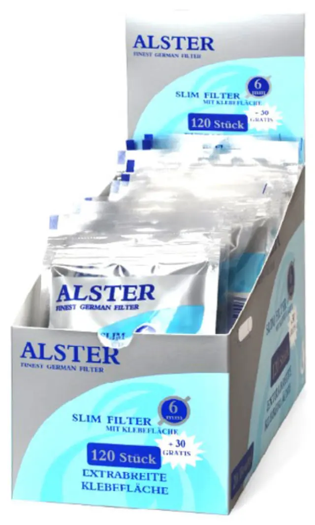 Alster Φιλτράκια Σακουλάκι - 6.0mm Slim 150φ. - 20τεμ.