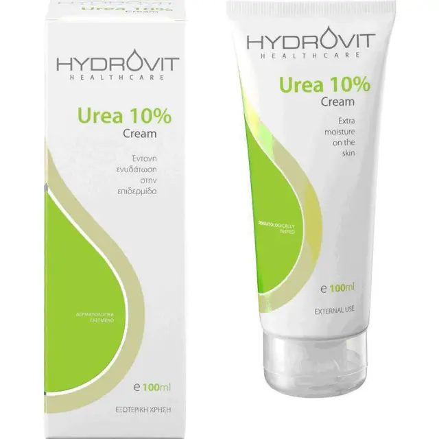HYDROVIT Urea 10% Cream Κρέμα Έντονης Ενυδάτωσης για Ατοπική, Αφυδατωμένη & Ξηρή - Πολύ Ξηρή Επιδερμίδα 100ml 2