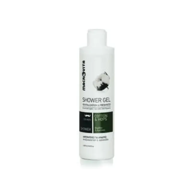 Macrovita Shower Gel για Άνδρες με Βαμβάκι & Λυκίσκο 250ml