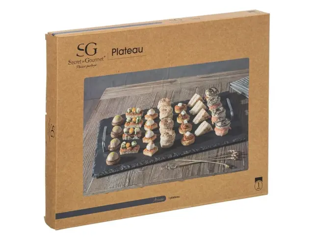 Πλατώ σερβιρίσματος Secret de Gourmet από πέτρα, με διαστάσεις 30x40cm 136241 3