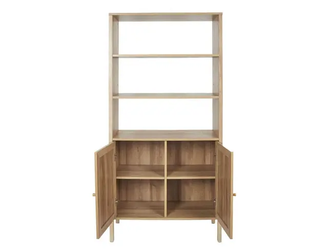 Μπουφές Bali Home Deco Factory με διαστάσεις 80x37x163cm - Απόχρωση Ξύλου HD5131 3