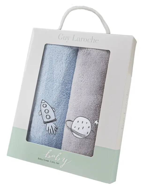 ΣΕΤ ΒΡΕΦΙΚΕΣ ΠΕΤΣΕΤΕΣ 2ΤΕΜΑΧΙΩΝ BABY TOWELS BOY SET 2 (35X50) GUY LAROCHE