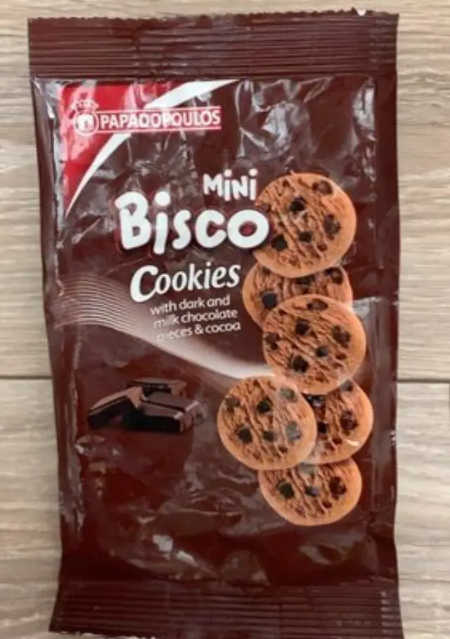 Παπαδοπούλου Mini Cookies με Κακάο και Κομμάτια Σοκολάτας