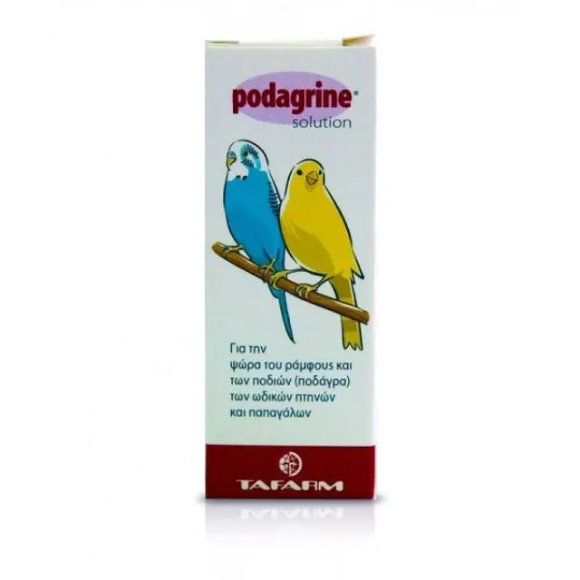 Tafarm Podagrine Solution Συμπλήρωμα Διατροφής Πτηνών για την Ψώρα του Ράμφους & των Ποδιών 5ml