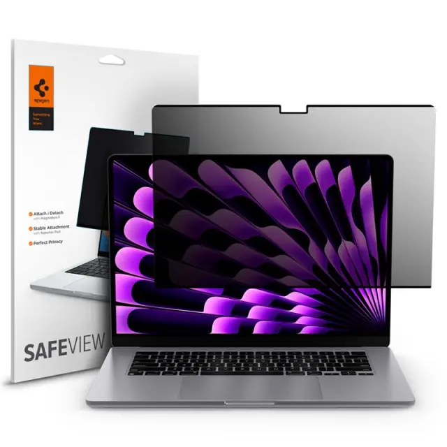 Spigen SafeView 1 Pack - MacBook Air 15" M4/M3/M2