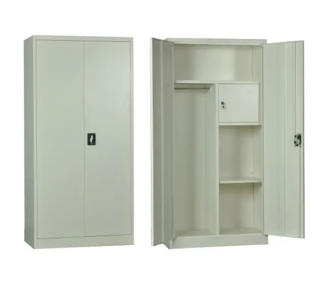 Ντουλάπα Μέταλλο Άσπρο με Ντουλάπι 90x45x185cm