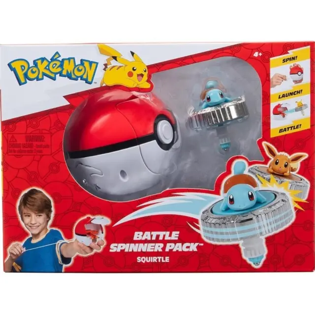 Εκτοξευτής Με Φιγούρα Pokemon Battle Spinner Pack Squirtle & Pokeball - JW004397