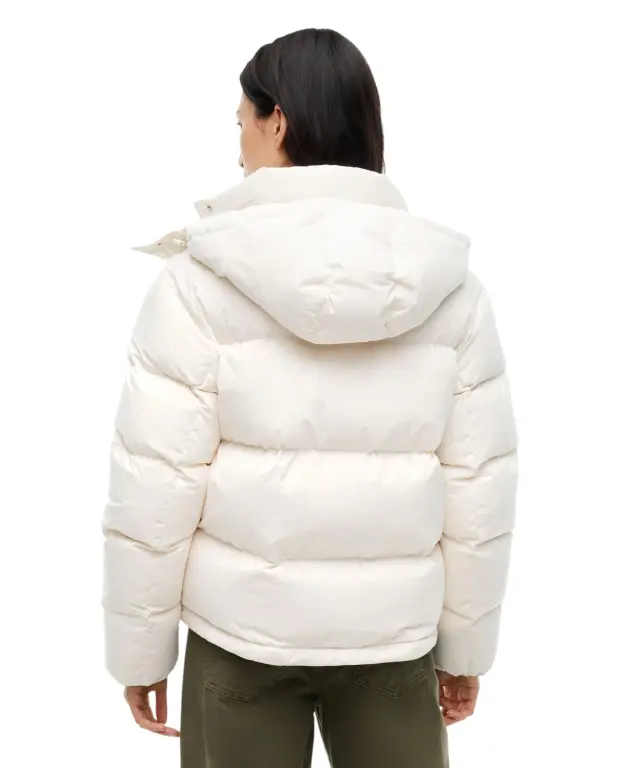 Tommy Hilfiger - Γυναικείο Μπουφάν Πουπουλένιο Alaska Relaxed Fit DW0DW18610-YBH Off White 3