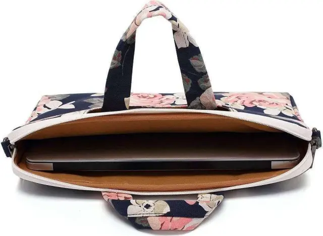 Canvaslife® Τσάντα Ώμου / Χειρός για Laptop 15-16"- Navy Rose 2