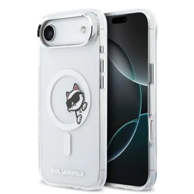 Karl Lagerfeld IML Choupette Peekaboo MagSafe Case for iPhone iPhone Air Transparent