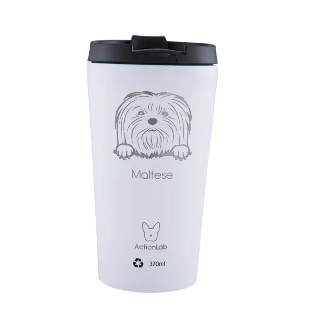 Eco Life Coffee Thermos Λευκό Maltese 370ml Λευκό