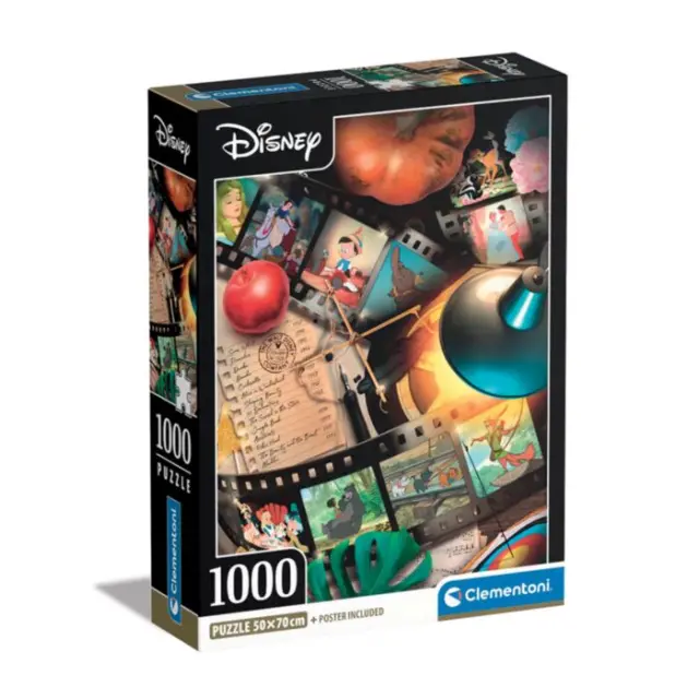 Clementoni Παζλ High Quality Collection Disney Classic Movies 1000 τμχ - Compact Box