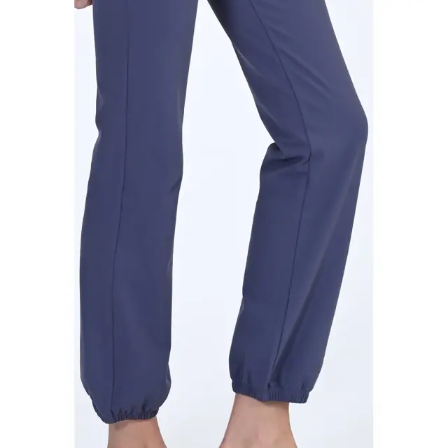 Magnetic North Rubber Cuffed Yoga Pants (50037-Blue Lilac) - Μπλέ 3