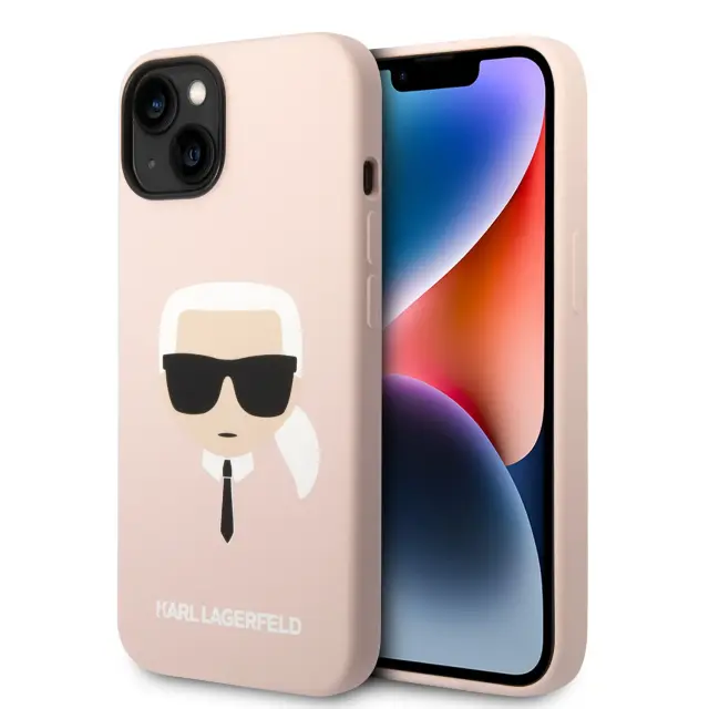 Karl Lagerfeld Karl`s Head Back Cover Πλαστικό / Σιλικόνης Light Pink (iPhone 14 Pro Max)