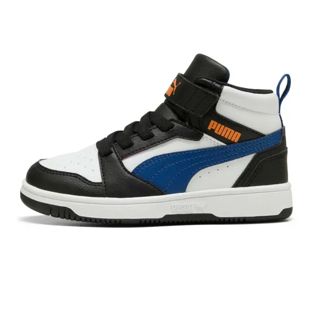Puma Kids Rebound V6 Mid AC+ (PS) Άσπρο - Μπλε 393832-31 (Puma)