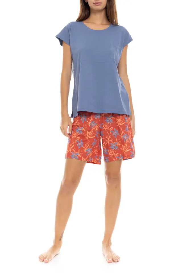 S1403 - Type - PYJAMA SHORTS BLOOMING FLOWER 3