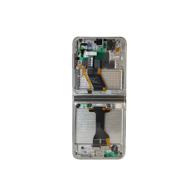LCD display + Touch Unit + Front Cover Samsung F731 Galaxy Z Flip 5 5G Cream (Service Pack) 2