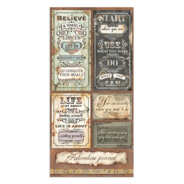 Χαρτιά scrapbooking Stamperia 10τεμ διπλής όψης, 15x30,5cm, Lady Vagabond Lifestyle 2
