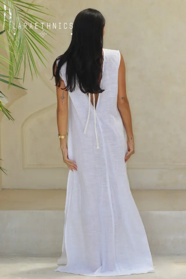 LARA ETHNICS “DELOS” DRESS (DELOS-OFF-WHITE) 2
