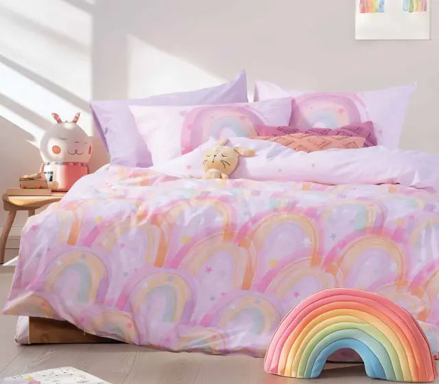 ΠΑΙΔΙΚΑ ΣΕΤ ΣΕΝΤΟΝΙΑ ΜΟΝΑ WATER RAINBOW 170X260 NEF-NEF HOMEWARE