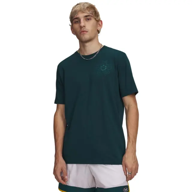 Under Armour Men's Radial Wordmark Shortsleeve T-Shirt Πράσινο Σκούρο 6009264-919 (Under Armour)
