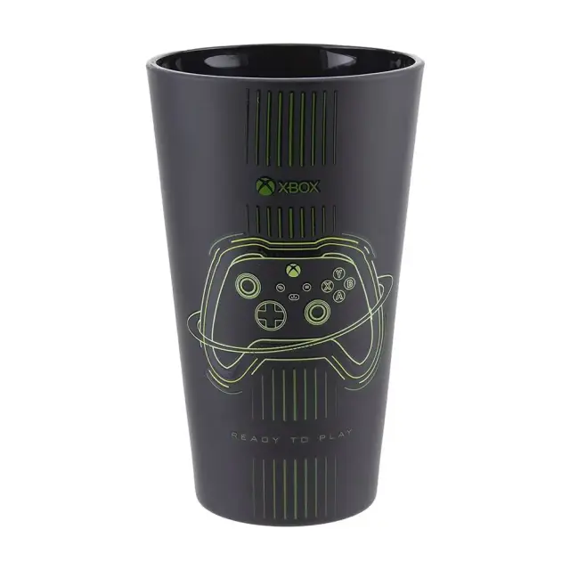 Ποτήρι Γυάλινο 400ml Μαύρο Xbox