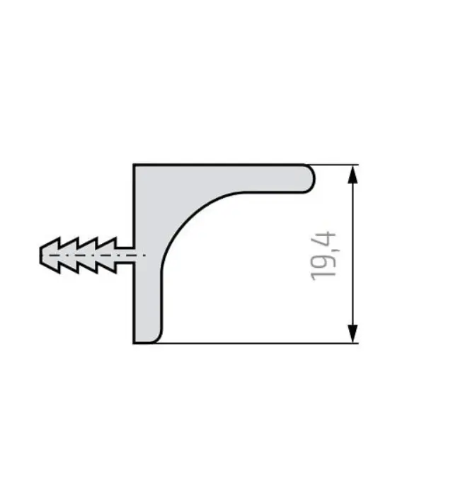 ΠΡΟΦΙΛ GOLA ΚΡΕΜΑΣΤΟ ΜΕ ΚΙΝΗΣΙΑ SCHUCO 901219 5000MM ΑΣΗΜΙ 3