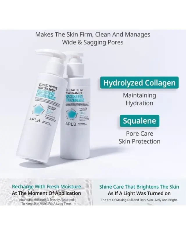 APLB GLUTATHIONE NIACINAMIDE SUNSCREEN BODY LOTION - Αντηλιακό σώματος με νιασιναμίδη και γλουταθειόνη 2
