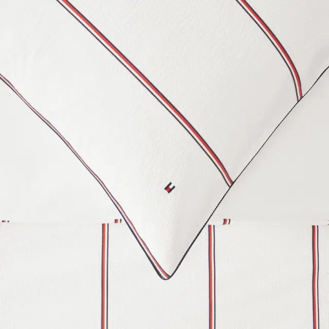 Μαξιλαροθήκη Tommy Hilfiger James Λευκό 50x80 2