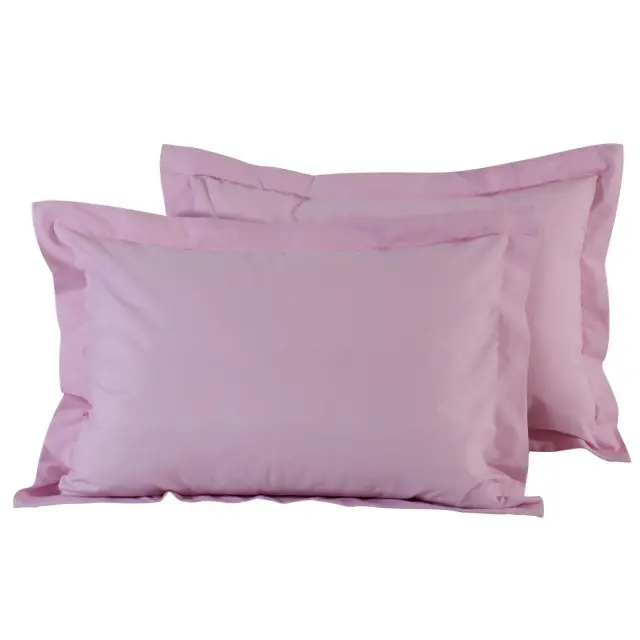 Μαξιλαροθήκες Σετ 50x70+5 Ροζ Das Home 1012