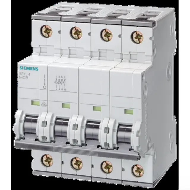 Miniature circuit breaker 400 V 6 kA, 4-pole, C, 25 A, D=70 mm