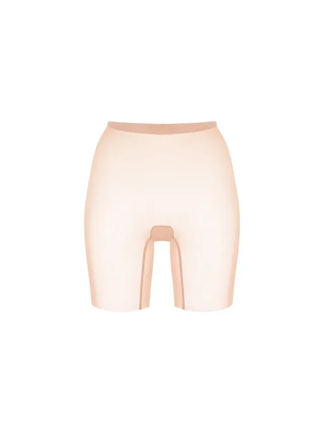 Simone Pérèle Essentiel Mesh Διάφανο Ψηλόμεσο Σλιπ Shorts Peau Rose 2