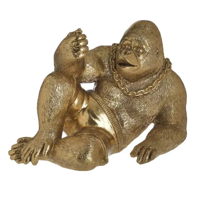Γορίλας Χρυσό Polyresin 29x16x20cm 3-70-984-0007