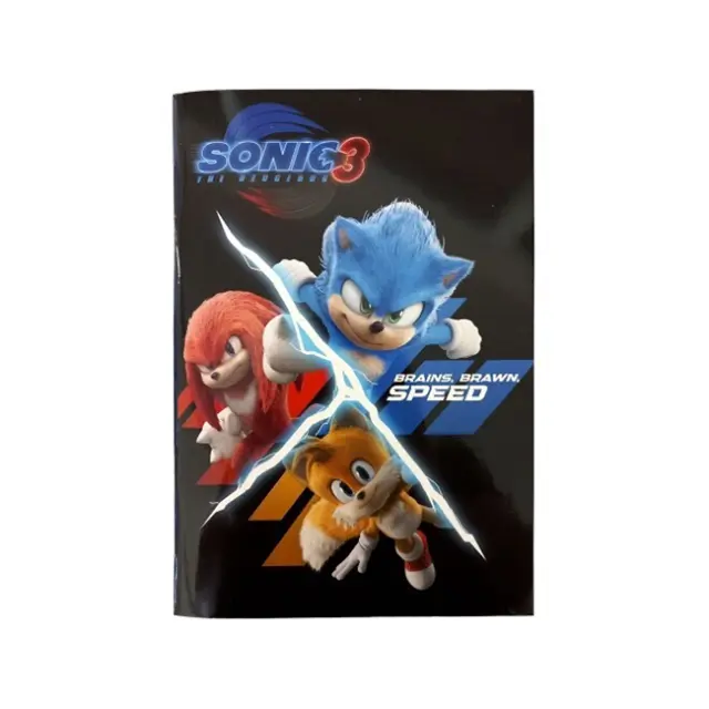 Gim Τετράδιο Καρφίτσα 17×25 40 φύλλων Sonic 3 the Hedgehog (334-86400)