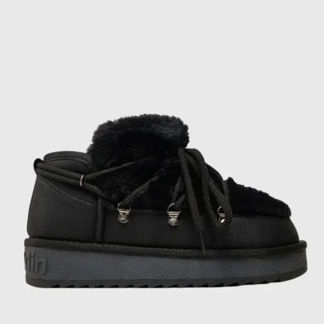 Μποτάκι Χιονιού D.Franklin Nordic TRK Fur Low Bomb DFSH370011-BLAC Μαύρο - 37
