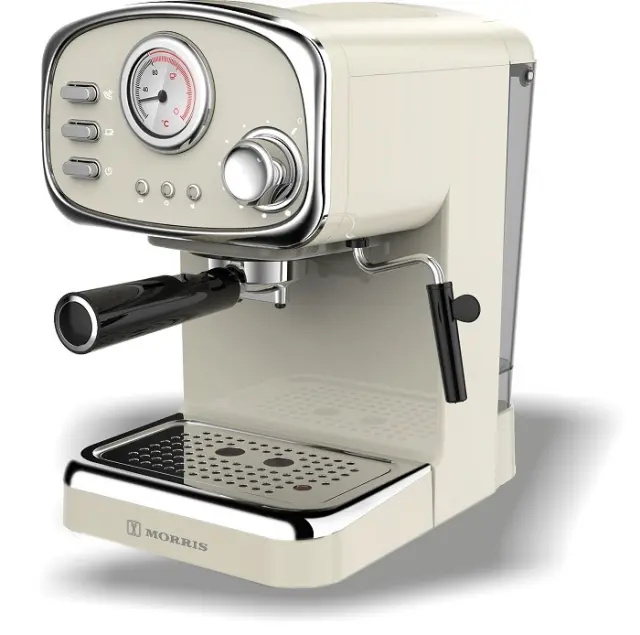 Morris R20806EMC Μηχανή Espresso 1100W Πίεσης 20bar Μπεζ 2