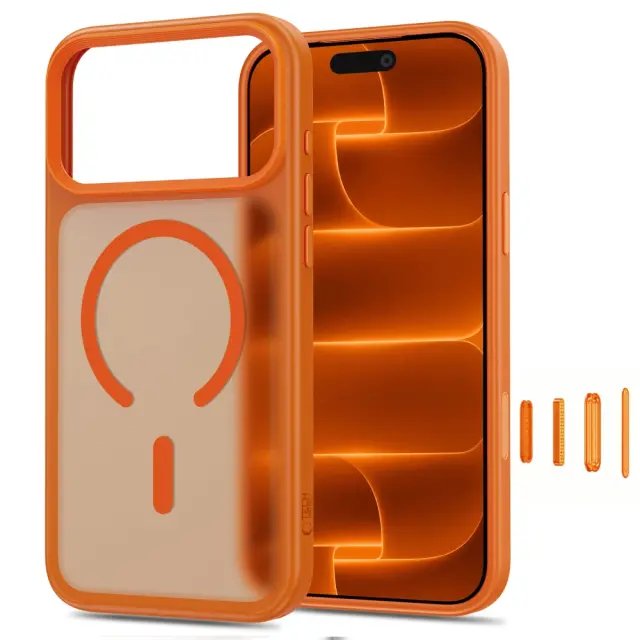 Tech-Protect® Magmat MagSafe CC Θήκη για iPhone 17 Pro Max/18 Pro Max- Cosmic Orange. 3