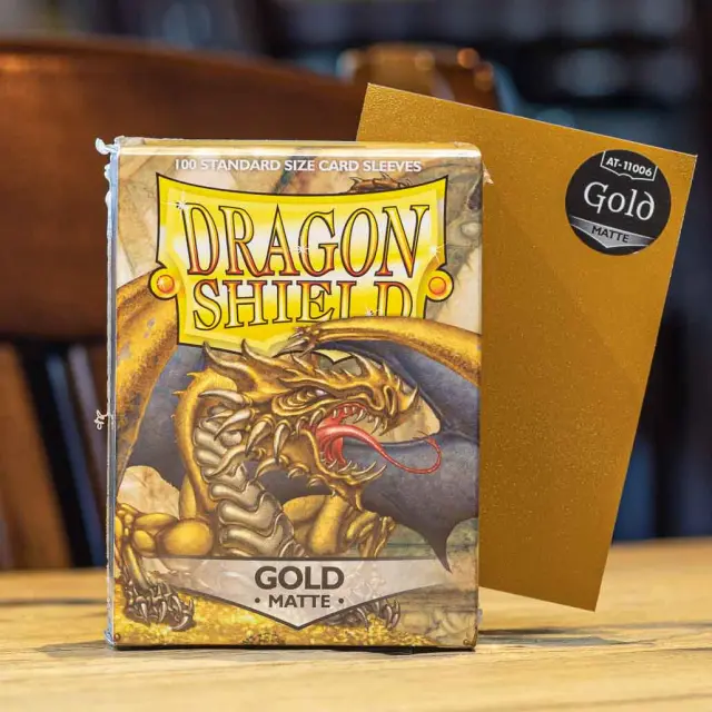 Dragon Shield Standard Sleeves - Matte Gold (100 Sleeves) 3