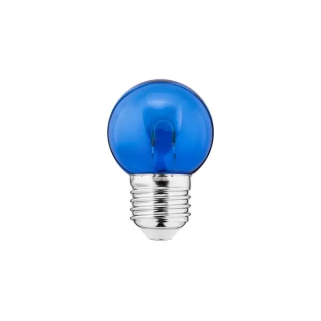 LED Color Bulb 1W E27 G45 240V 10Lm PC blue clear FILAMENT U