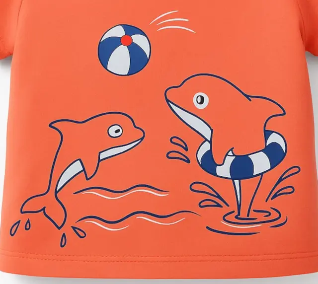 T-shirt Μπλουζάκι Dolphin Venere Orange 8010642 - 12 M (80cm) 2