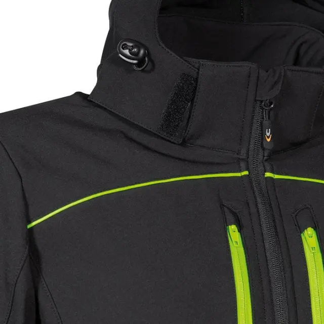 Κυνηγετικό Ελαστικό Softshell Jacket Cofra Klarbo black/lime - EU 46 3