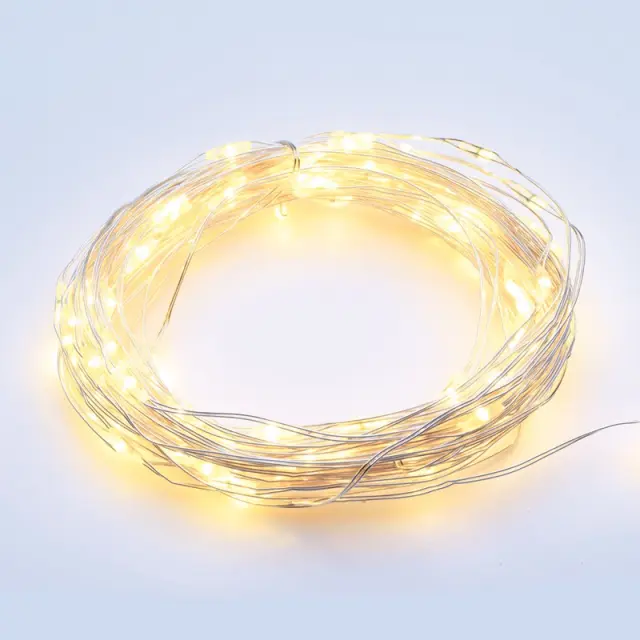 ΛΑΜΠΑΚΙΑ 300 LED 7.2W ΣΕ ΣΕΙΡΑ ΘΕΡΜΟ ΛΕΥΚΟ ΑΝΤΑΠΤΟΡΑ 6VDC ΜΕ 8 ΠΡΟΓΡΑΜΜΑΤΑ & ΑΣΗΜΙ ΚΑΛΩΔΙΟ ΧΑΛΚΟΥ 3m IP44 30mm / XSW300WWAF44