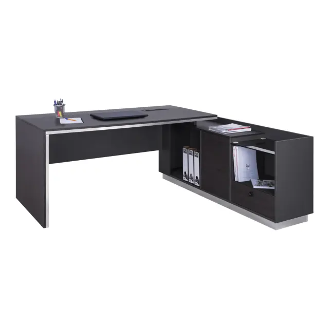 ΓΡΑΦΕΙΟ ΕΠΑΓΓΕΛΜΑΤΙΚΟ ΔΕΞΙΑ ΓΩΝΙΑ ROSEWOOD FB9112R 200X160X76Υ εκ.