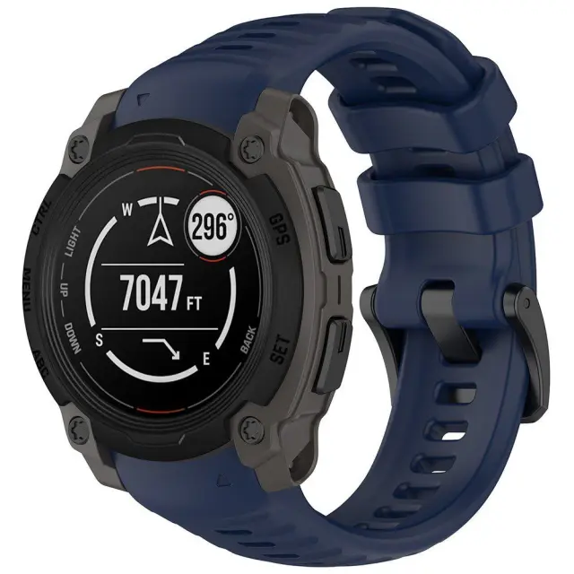 Techsuit® Watchband 22mm για Garmin Instinct E 45mm- Navy Blue