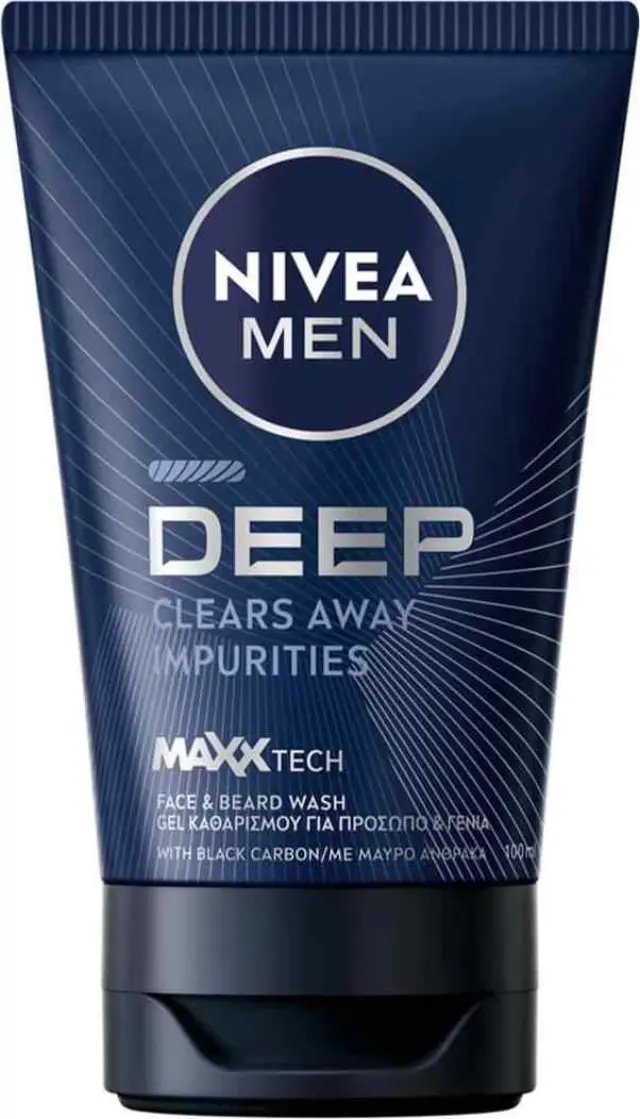 Nivea Men Deep Cleansing Face Wash Gel Καθαρισμού Προσώπου Με Ενεργό Άνθρακα 100ml