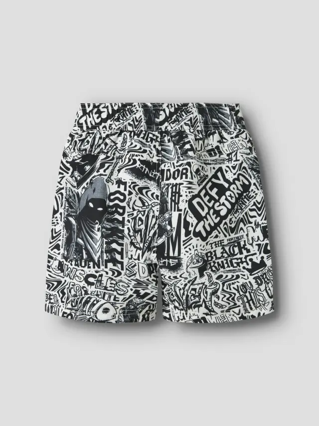 Name It Μαγιό αγορίστικο υφαντό Λευκό NKMMARKI FORTNITE SWIMSHORTS BFU - 13253242 2