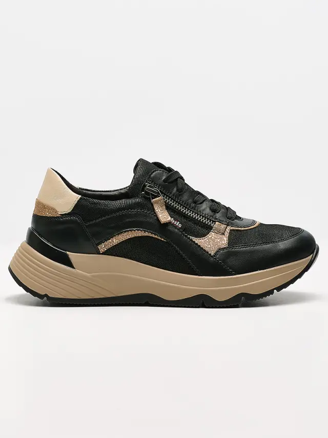 Mephisto Sneakers Γυναικείο δέρμα Μαύρο MEP/LAONIE BLACK - 38 3