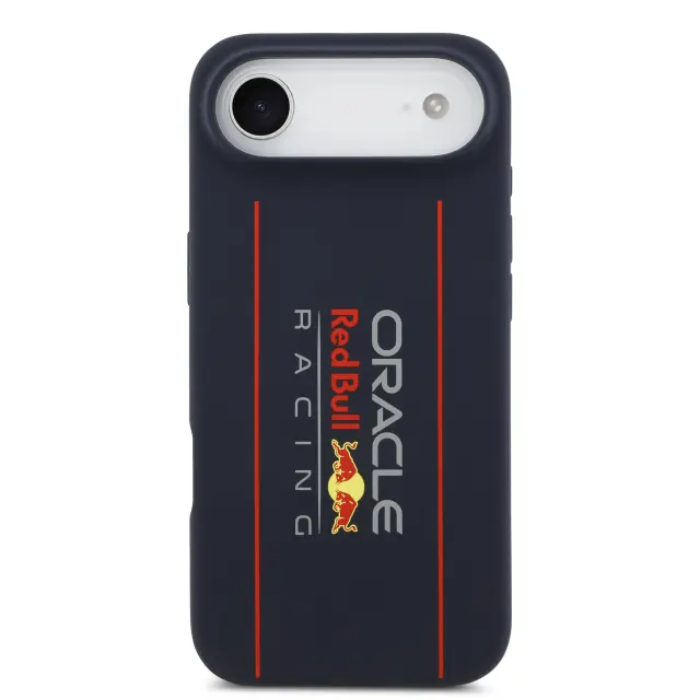 Red Bull Silicone Vertical Logo MagSafe Case for iPhone Air Navy 3